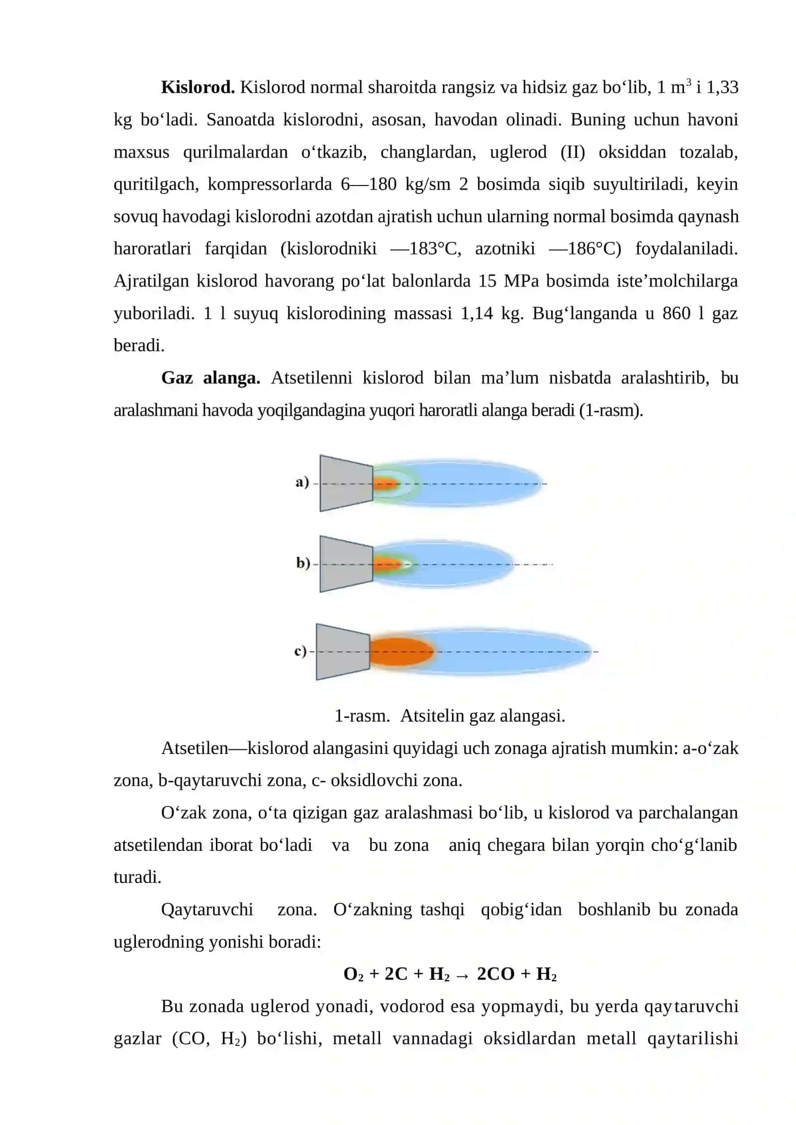 METALLARNI GAZ ALANGASIDA QIZDIRIB PAYVANDLASH VA KISLOROD OQIMIDA KESISH 2