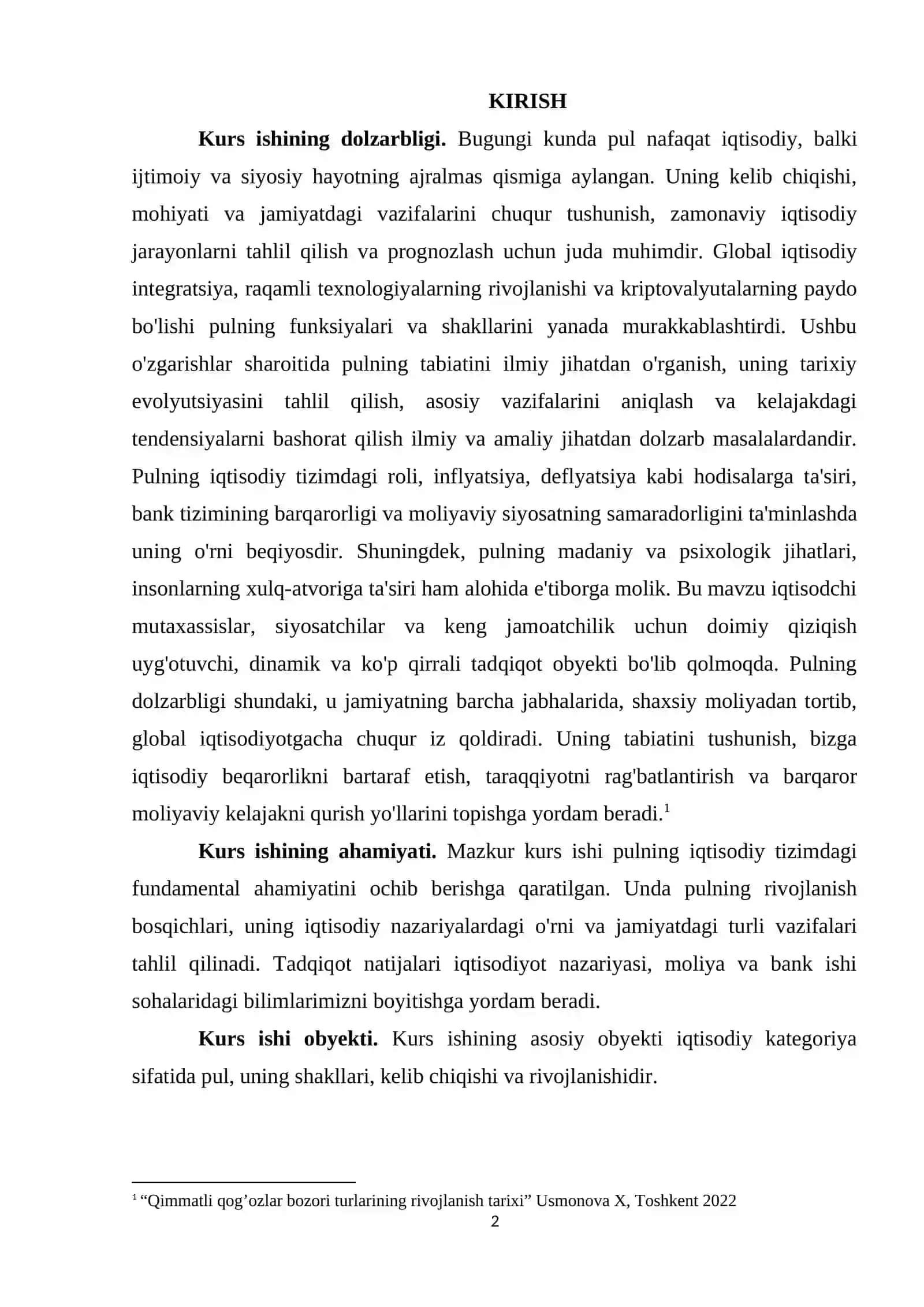 PULNING KELIB CHIQISHI,MOHIYATI VA VAZIFALARI 2