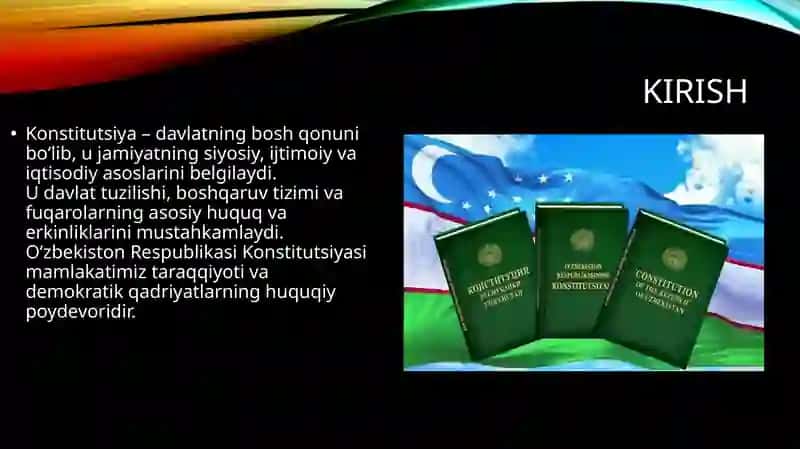 Yangi tahrirdagi konstitutsiyaning mazmun mohiyati 2