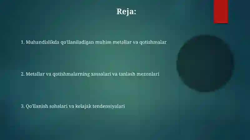 Metallar va qotishmalar 2