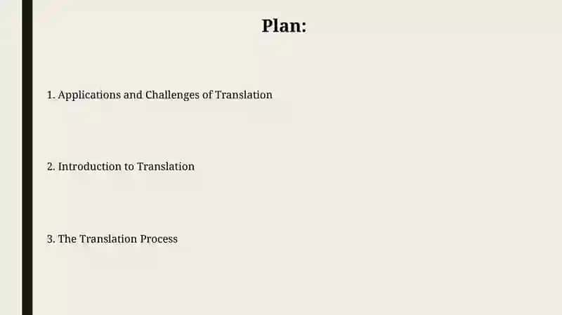 Applications and Challenges of Translation 2