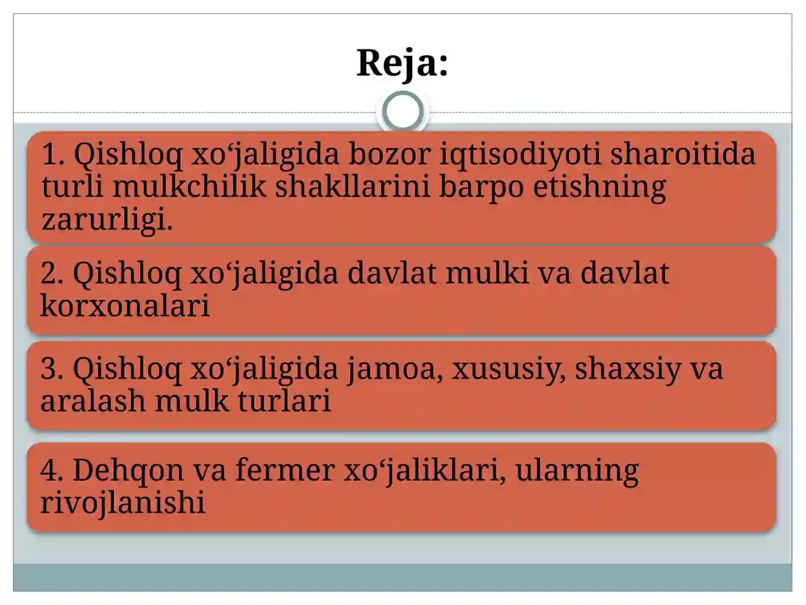 Qishloq xo'jaligidagi iqtisodiy muzokaralar 2