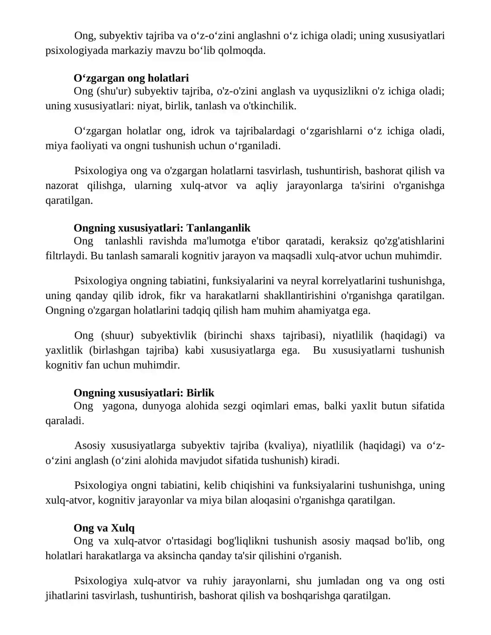 Psixologiya fanining maqsad va vazifalari 2