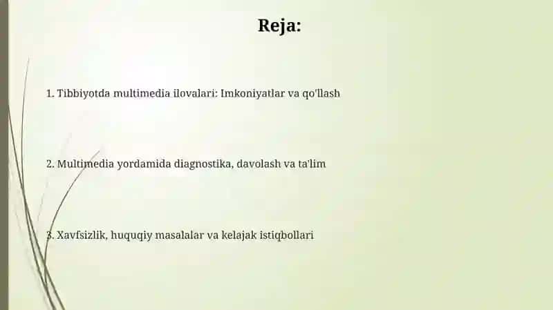 Tibbiyotda multimedia dasturlari va ular bilan ishlash 2