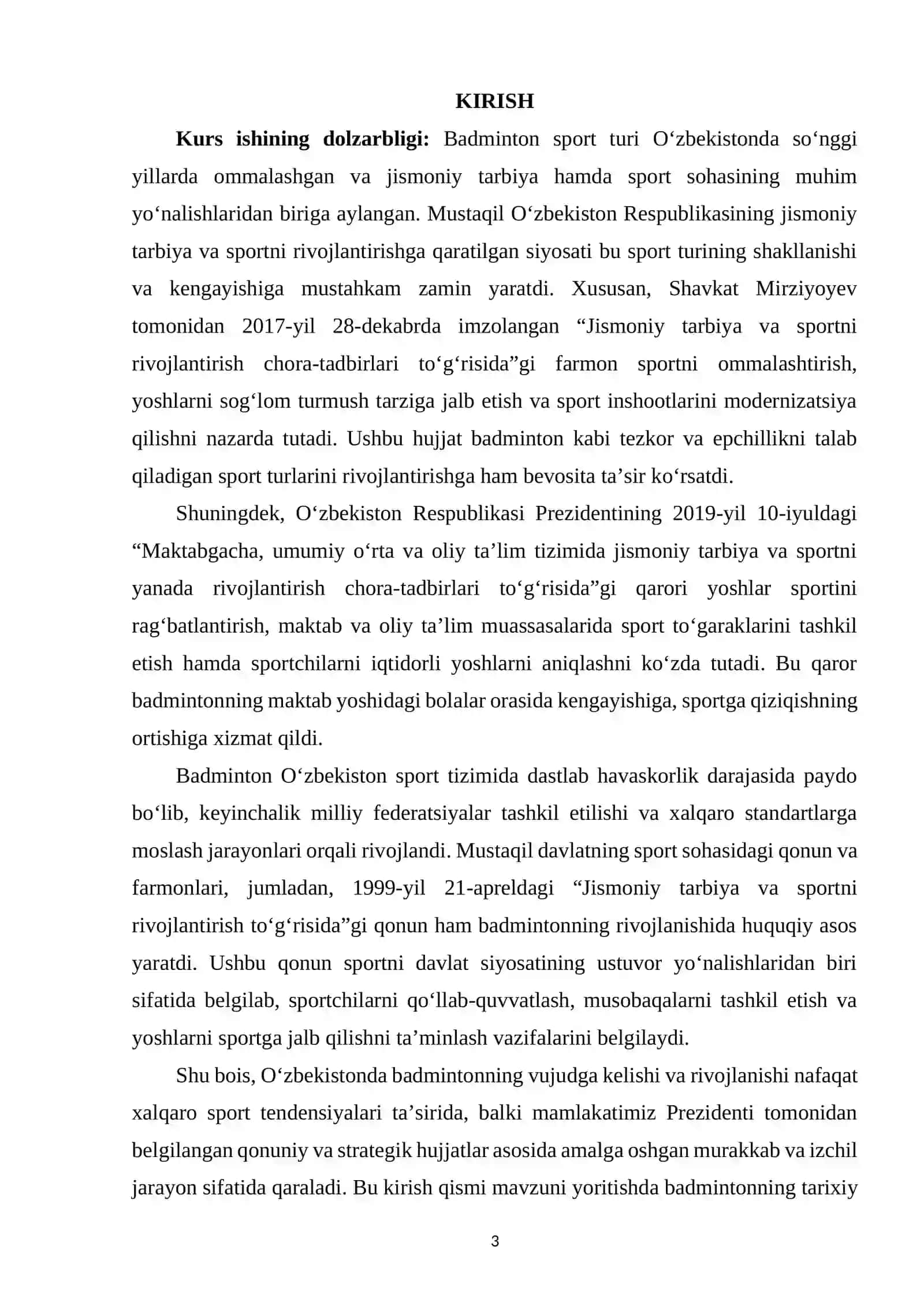 O‘zbekistonda badmintonning vujudga kelishi va rivojlanish tarixi 2
