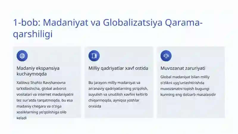 Zamonaviy Madaniyat Muammolari: Jamiyat va Yoshlar Qarshisidagi Sinovlar 2