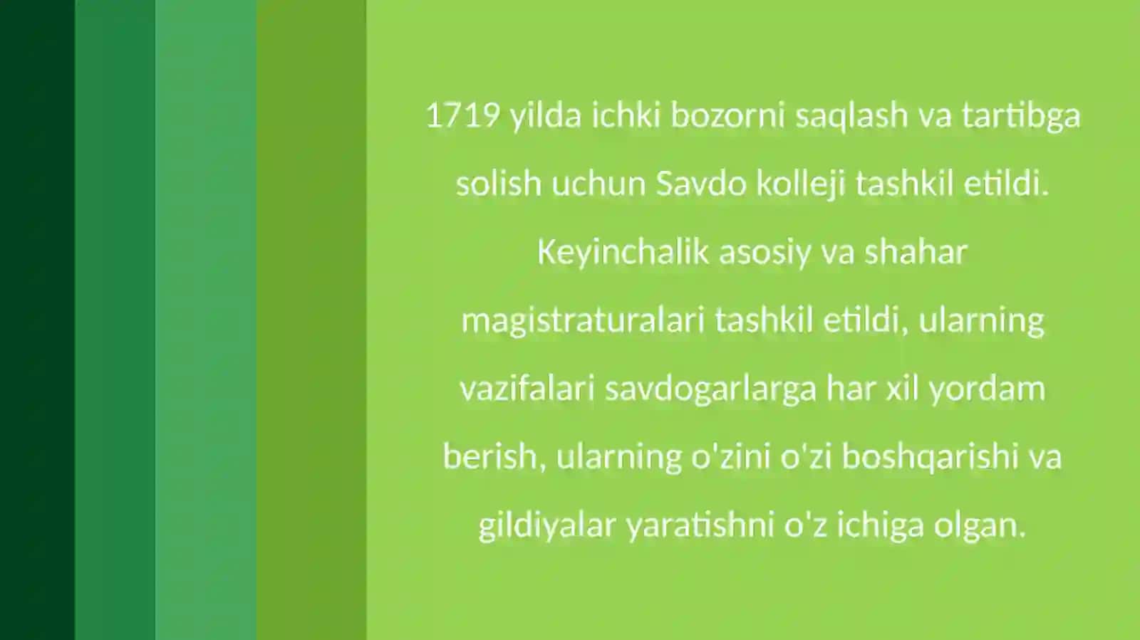 Savdo-sotiqning kengayishi va mohiyatining oʻzgarishi. XVIII asrda Rossiya xalqaro taʼsirining kuchayishi 2