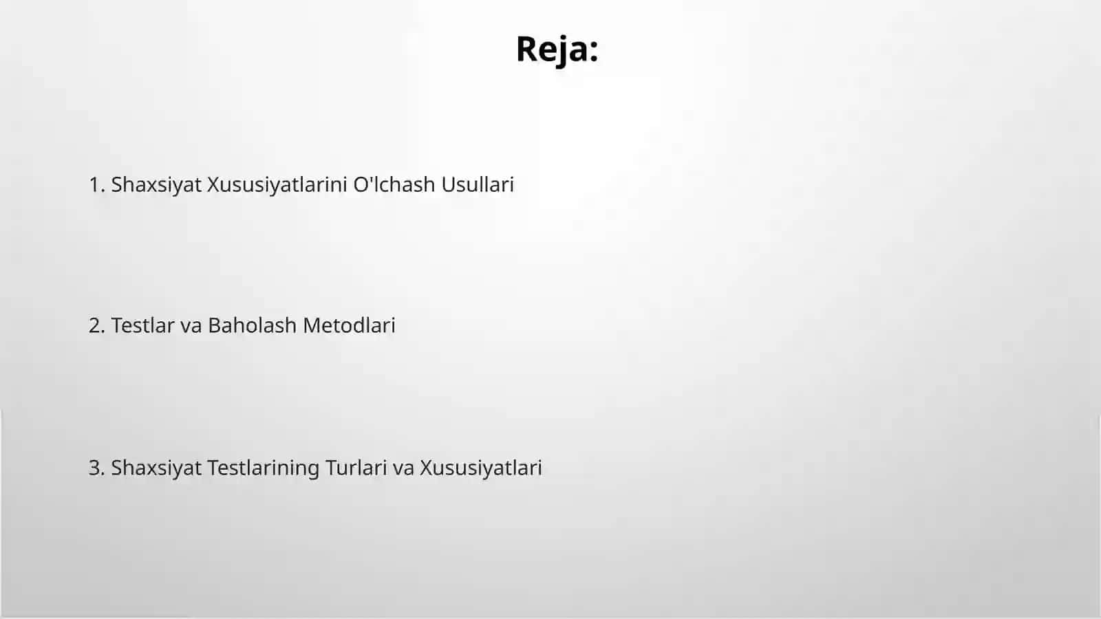 Shaxsiyat Xususiyatlarini O'lchash Usullari 2