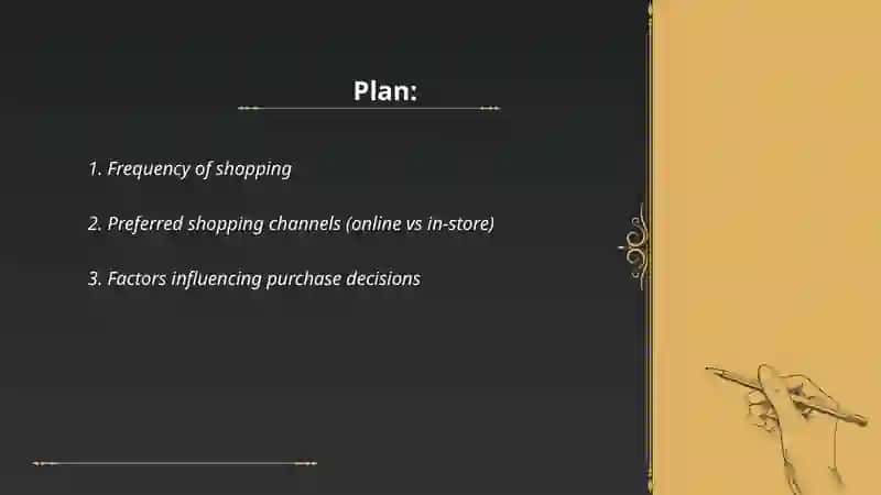 Interview about shopping habits 2