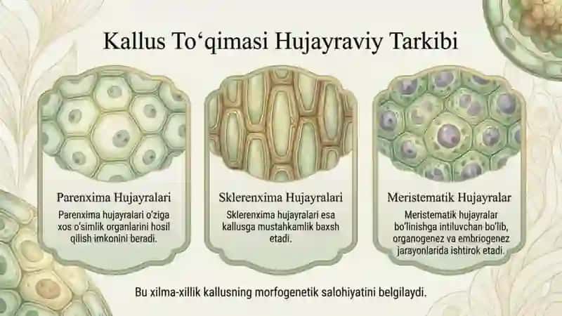 Oʻsimliklar kallus toʻqimalarida morfogenez 2