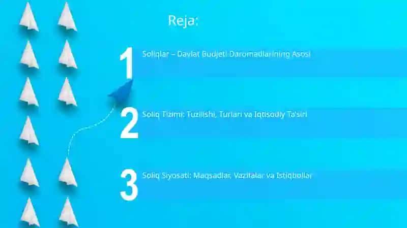 Soliqlar – Davlat Budjeti Daromadlarining Asosi 2