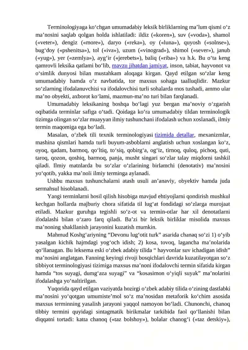 O’zbek terminologiyasi tizimi 2