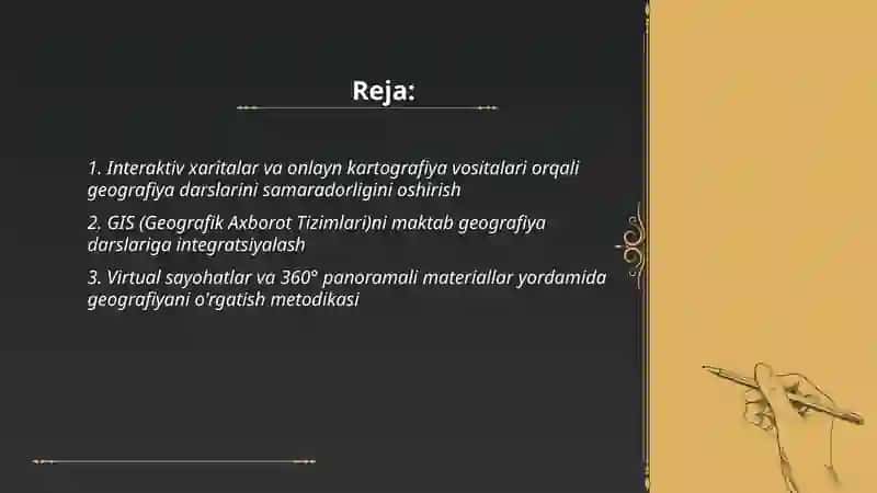 Innovatsion ta'lim texnologiyalari yordamida geografiya darslari samaradorligini oshirish 2