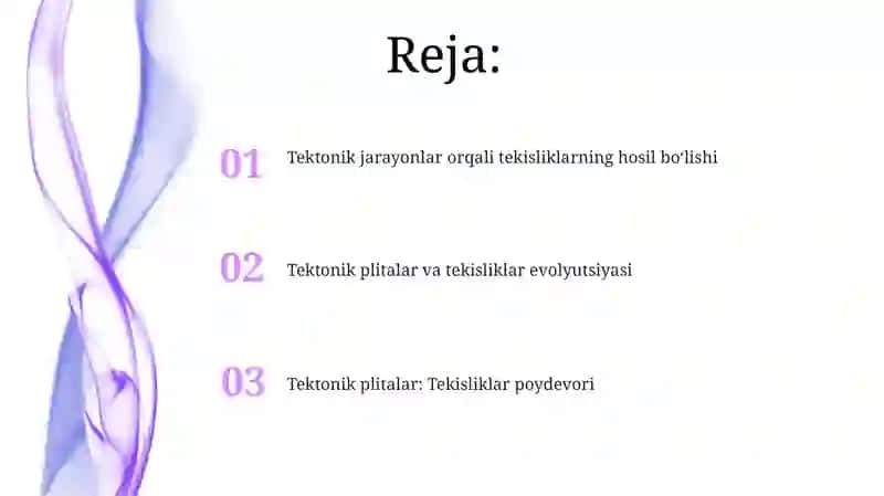 Materiklar tektonikasi tekisliklar tarixi 2