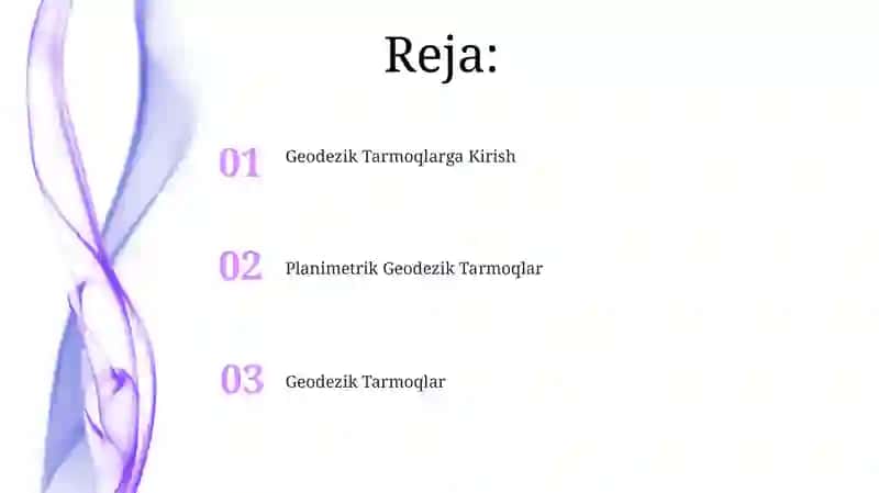 Geodezik Tarmoqlar 2