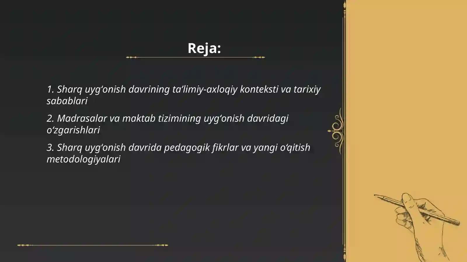 Sharq uygʻonish davrida pedagogik fikrlarning rivojlanishi 2