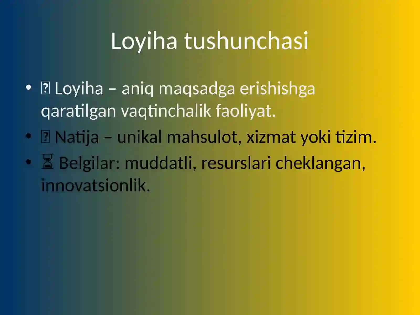 Loyihani boshqarish tushunchasi va funksional menejmentning o‘zaro bog‘liqligi 2