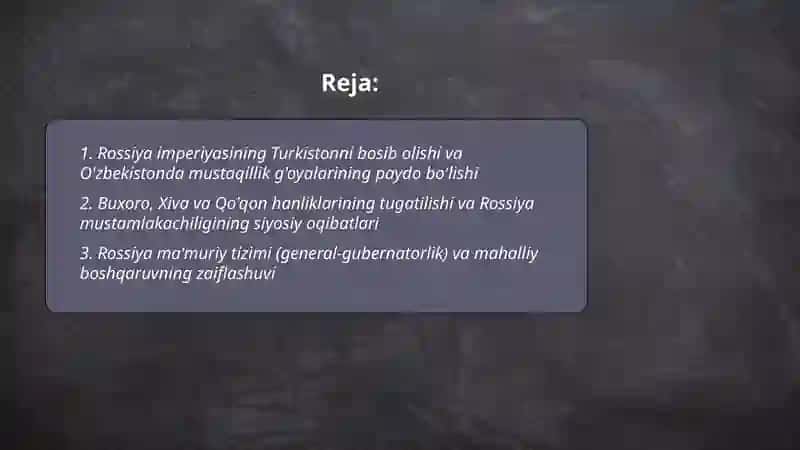 O'zbekistonda mustaqillik g'oyalarining tarixiy asoslari 2