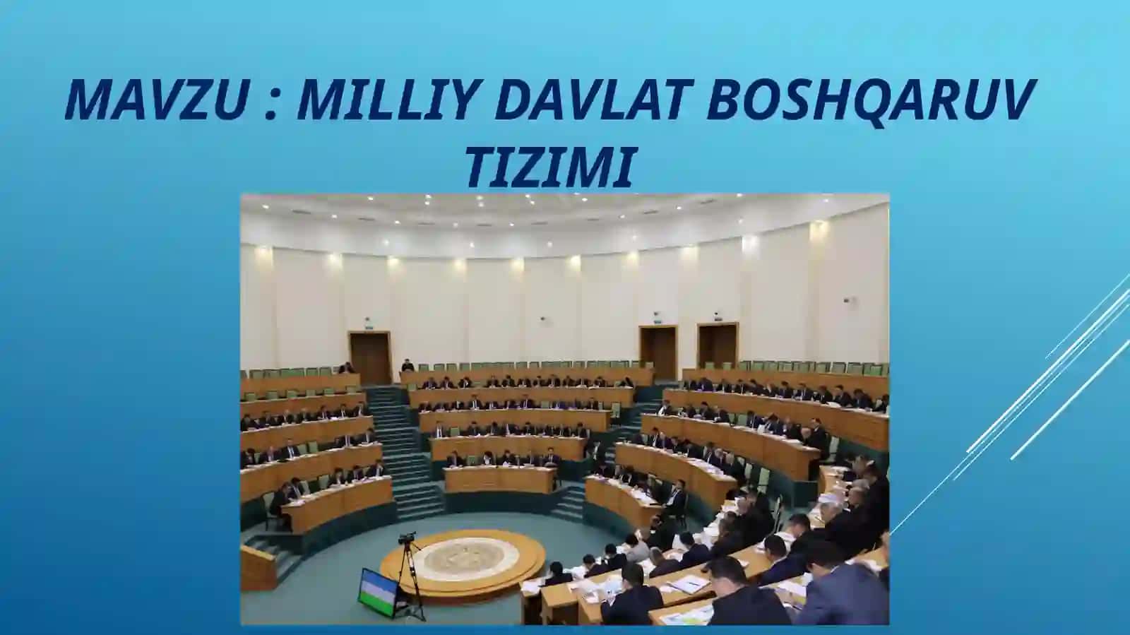 Milliy davlat boshqaruvi tizimi 2