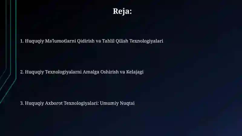Huquqiy axborot texnologiyalari 2