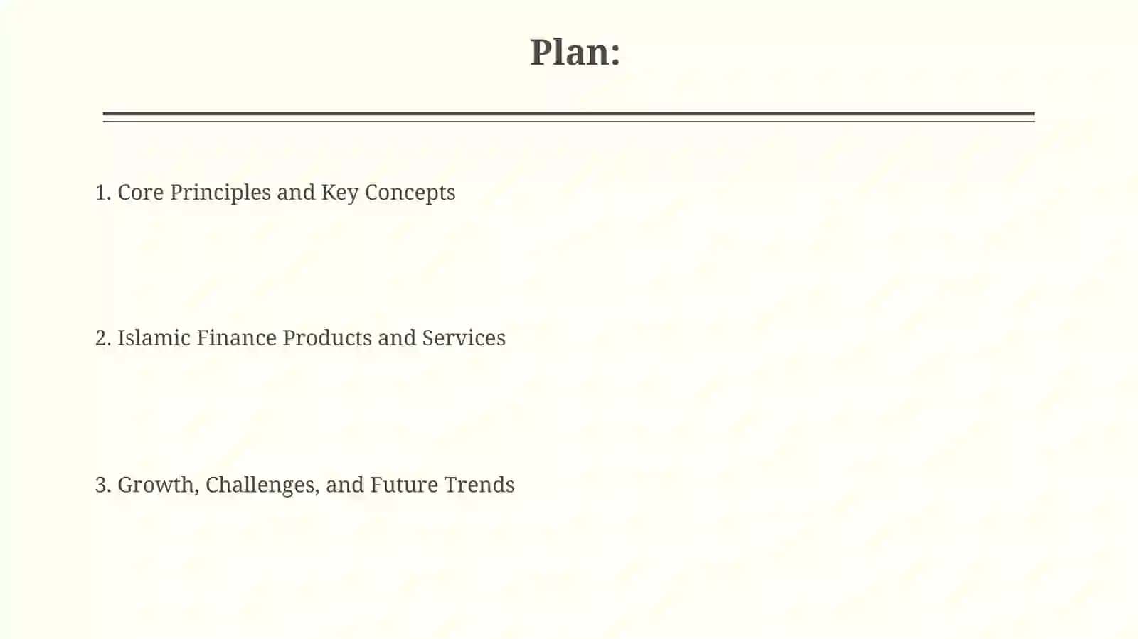 Islamic Finance: An overview 2