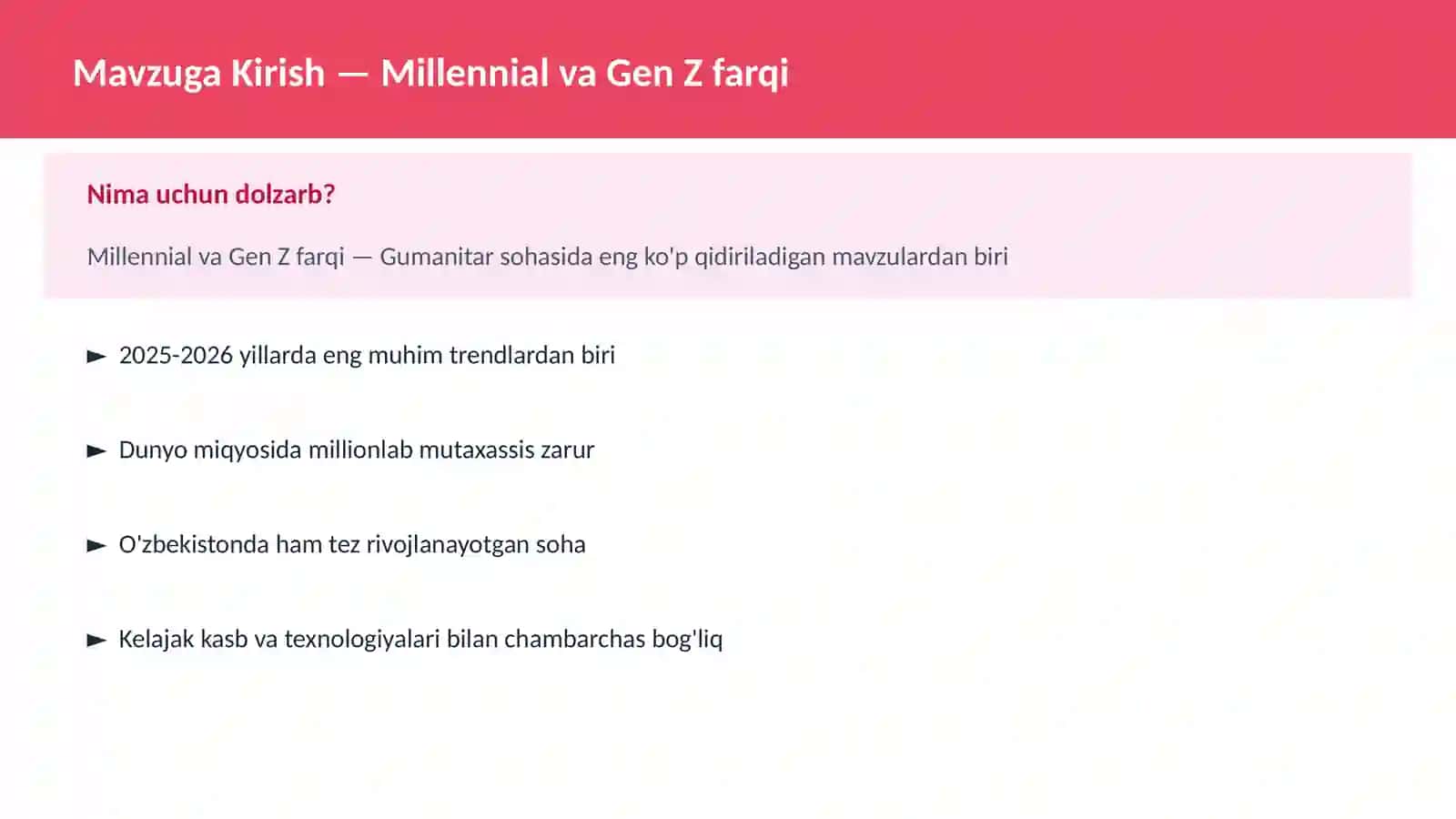 Millennial va Gen Z farqi 2