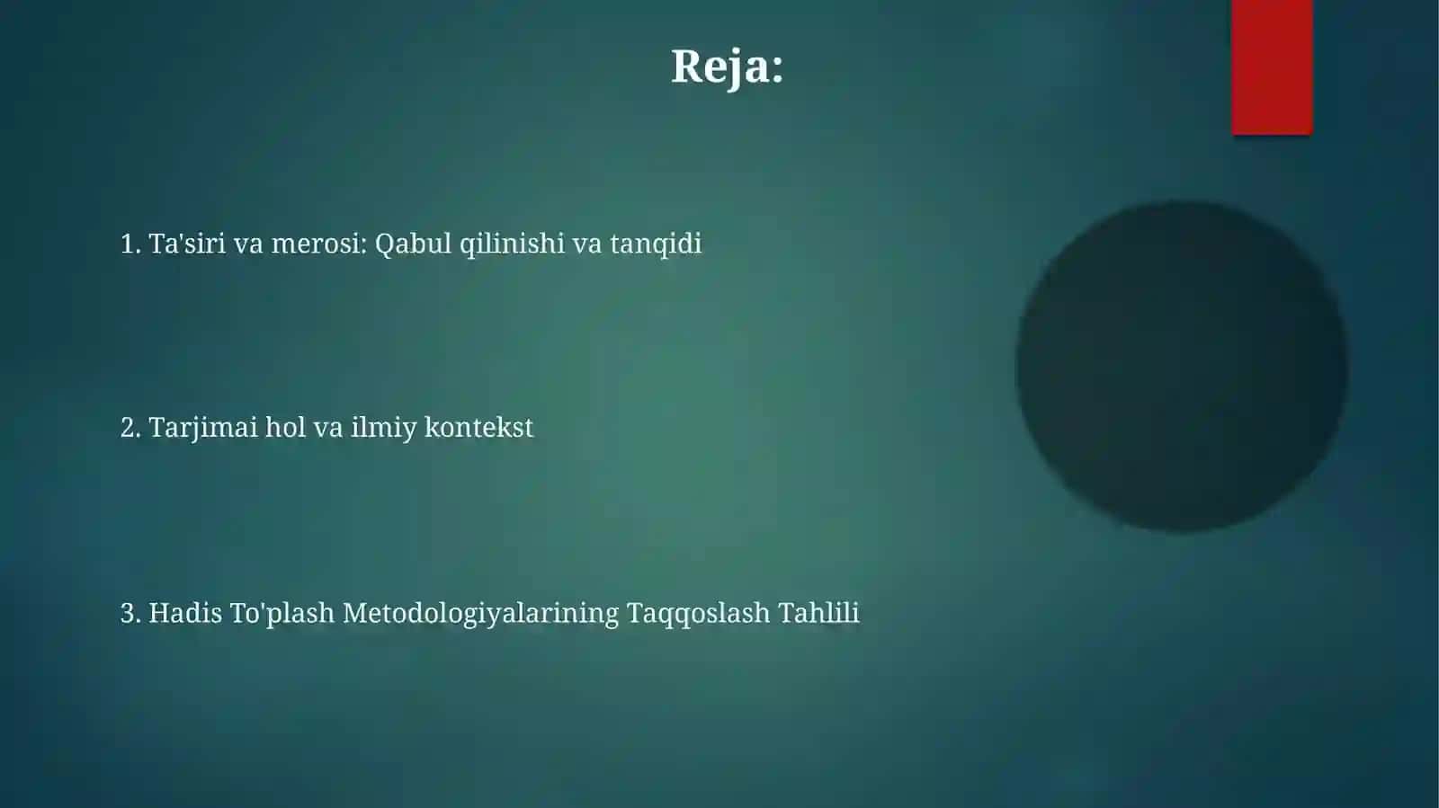 Imom Buxoriy va Termiziyning hadisilari 2