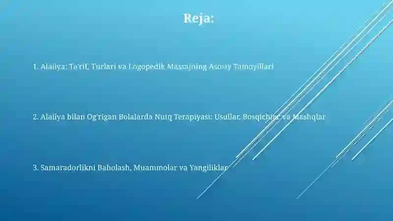 Alaliya: Ta'rif, Turlari va Logopedik Massajning Asosiy Tamoyillari 2