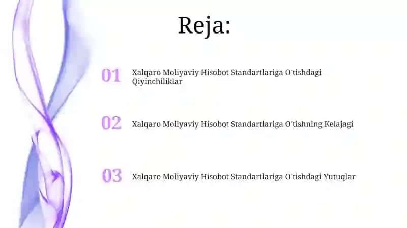 Xalqaro Moliyaviy Hisobot Standartlariga O'tishdagi Yutuqlar 2