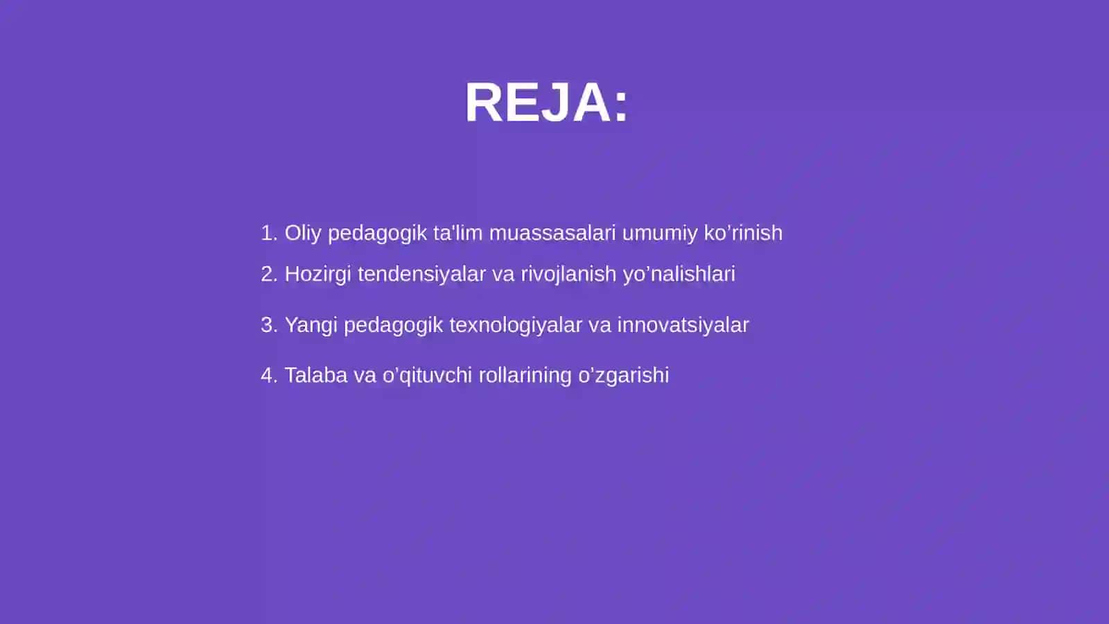 Oliy pedagogik ta'lim muassasalari tendensiyalari 2