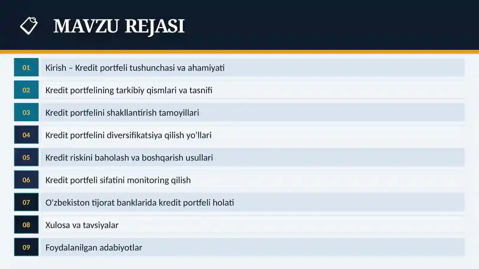 Kredit portfeli shakllantirish yollari 2