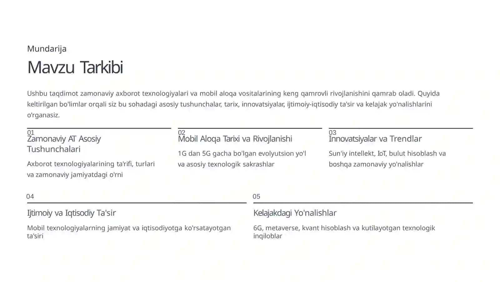 Zamonaviy Axborot Texnologiyalari va Mobil Aloqa Vositalarining Rivojlanishi 2