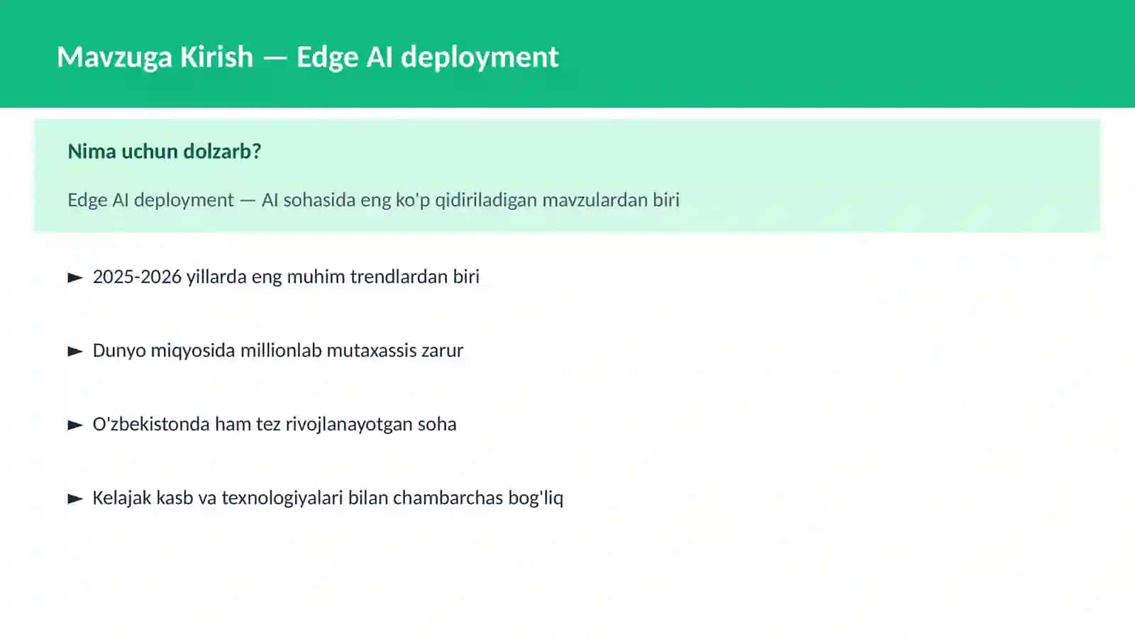 Edge AI deployment 2