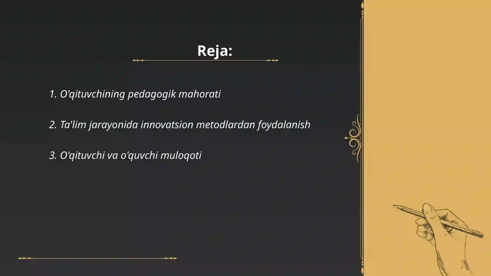O'qituvchining pedagogik mahorati 2