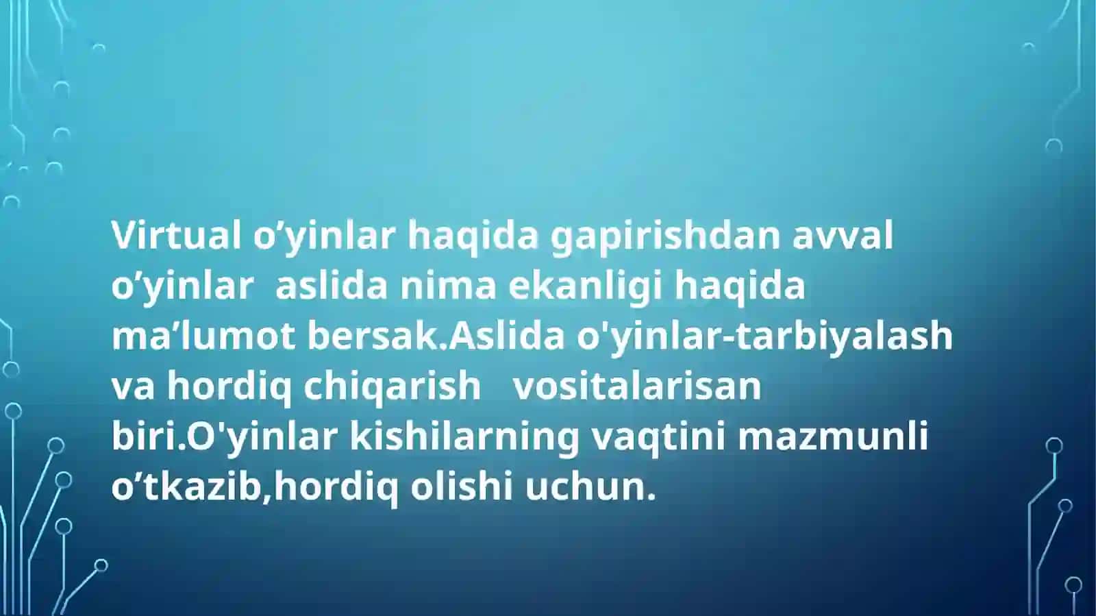 Virtual o’yinlar vA ularning yoshlar ongiga ta’siri 2