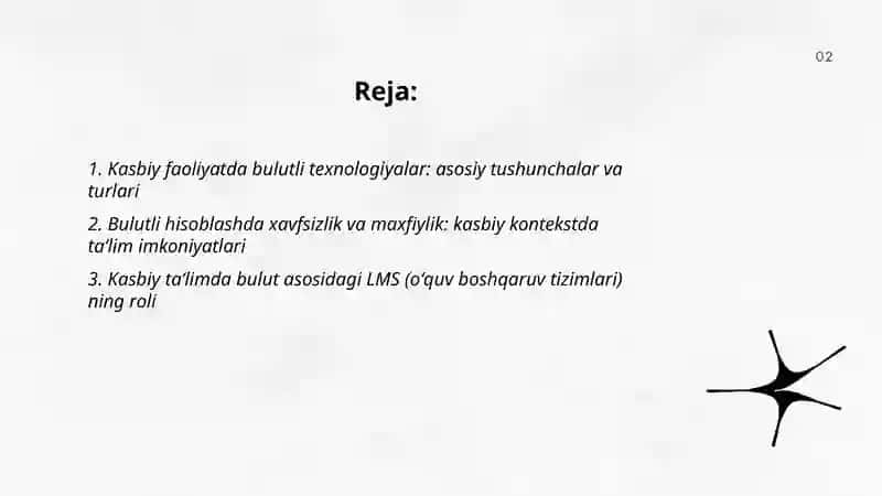 Kasbiy faoliyatda bulutli texnologiyalar va ularning taʼlimiy imkoniyatlari 2