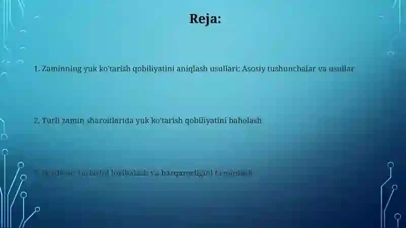 Zamingruntlarini yukko'tarish qobiliyati 2