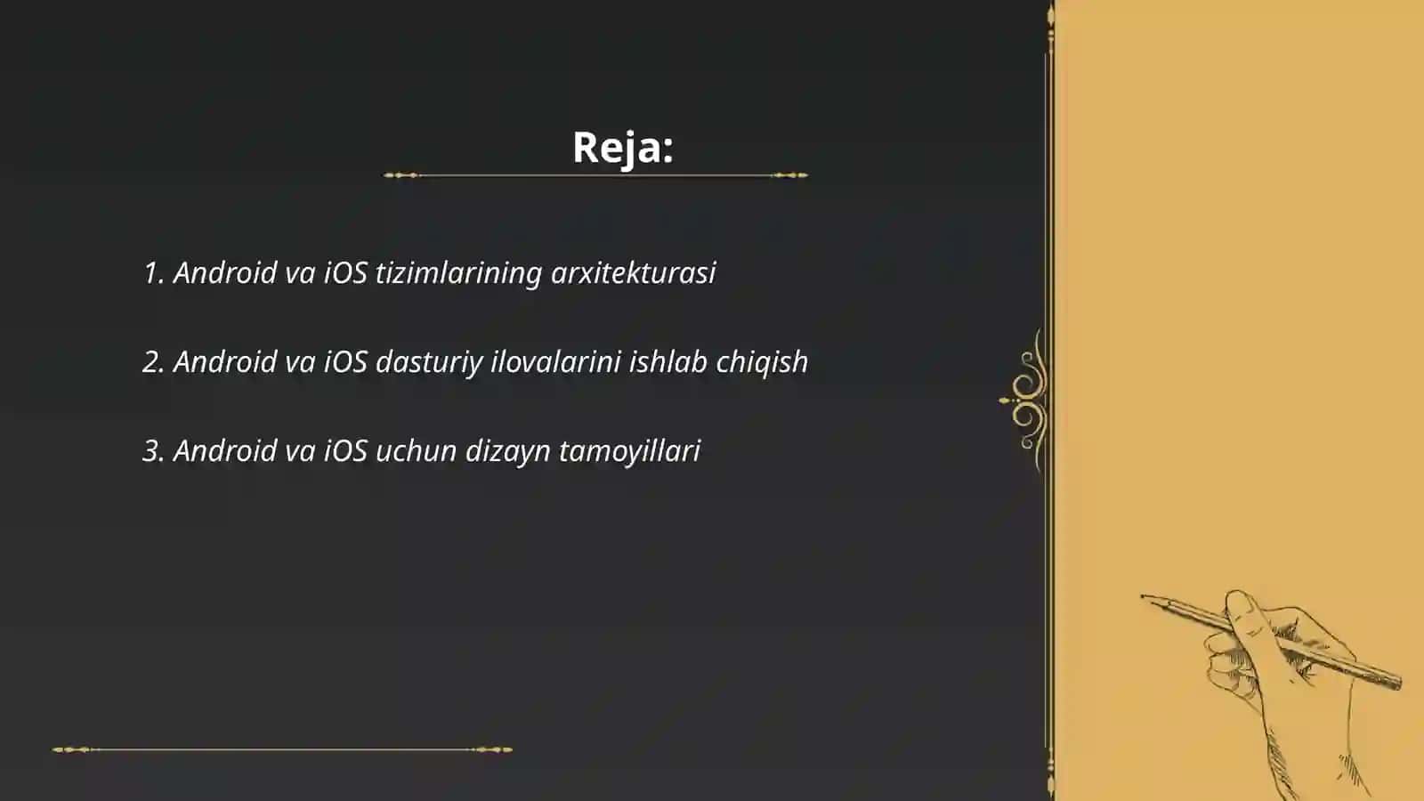 Android va iOS tizimlari 2