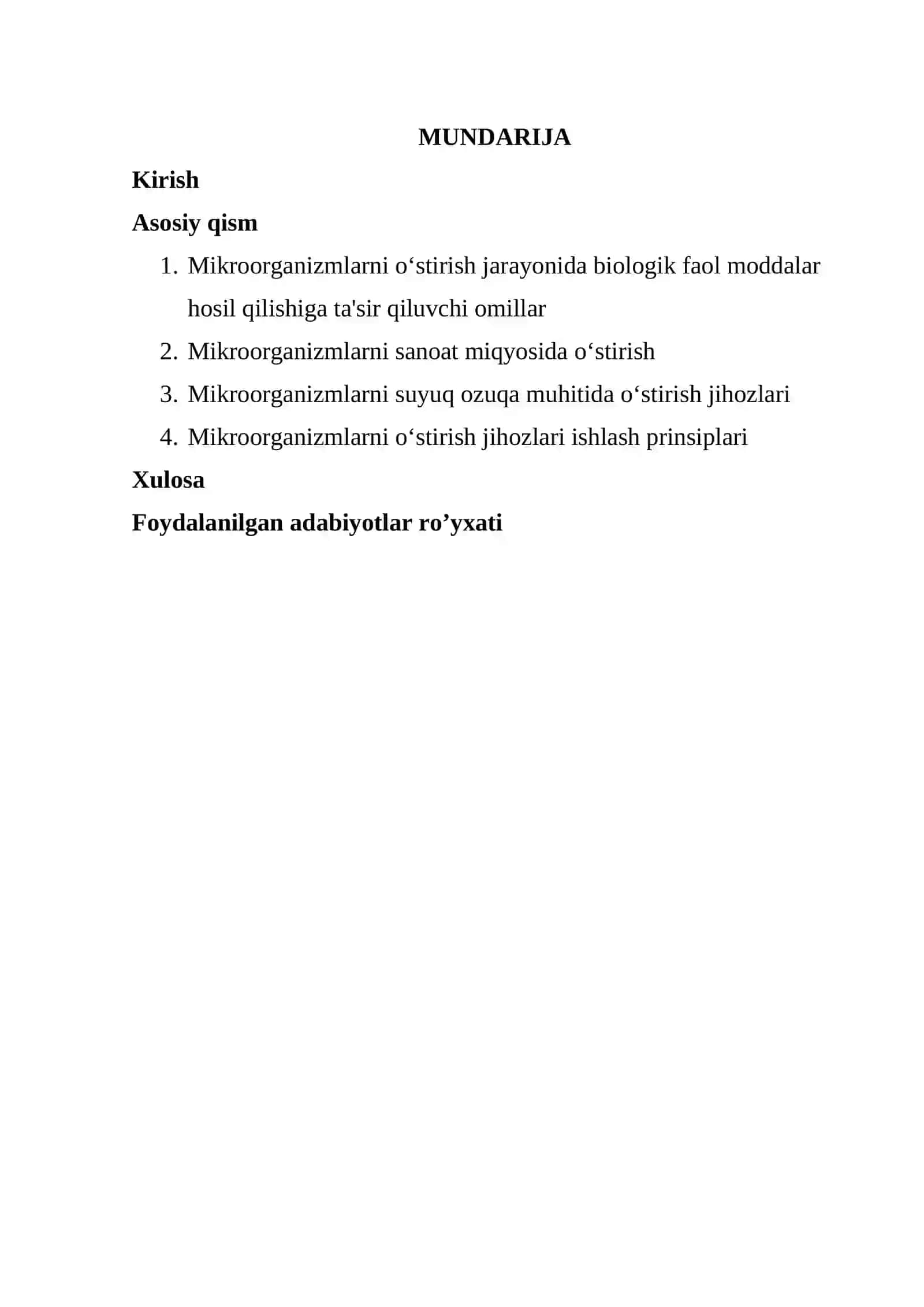 Mikroorganizmlarni suyuq ozuqa muhitida o’stirish jihozlari 2