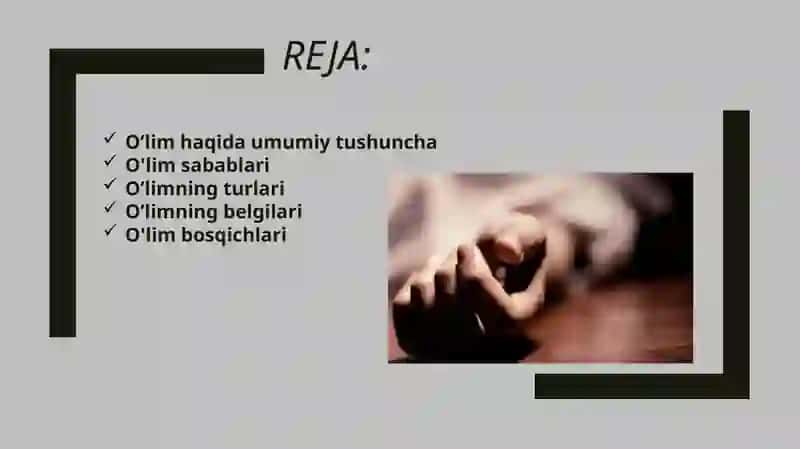 Oʻlim haqida tushunchalar 2