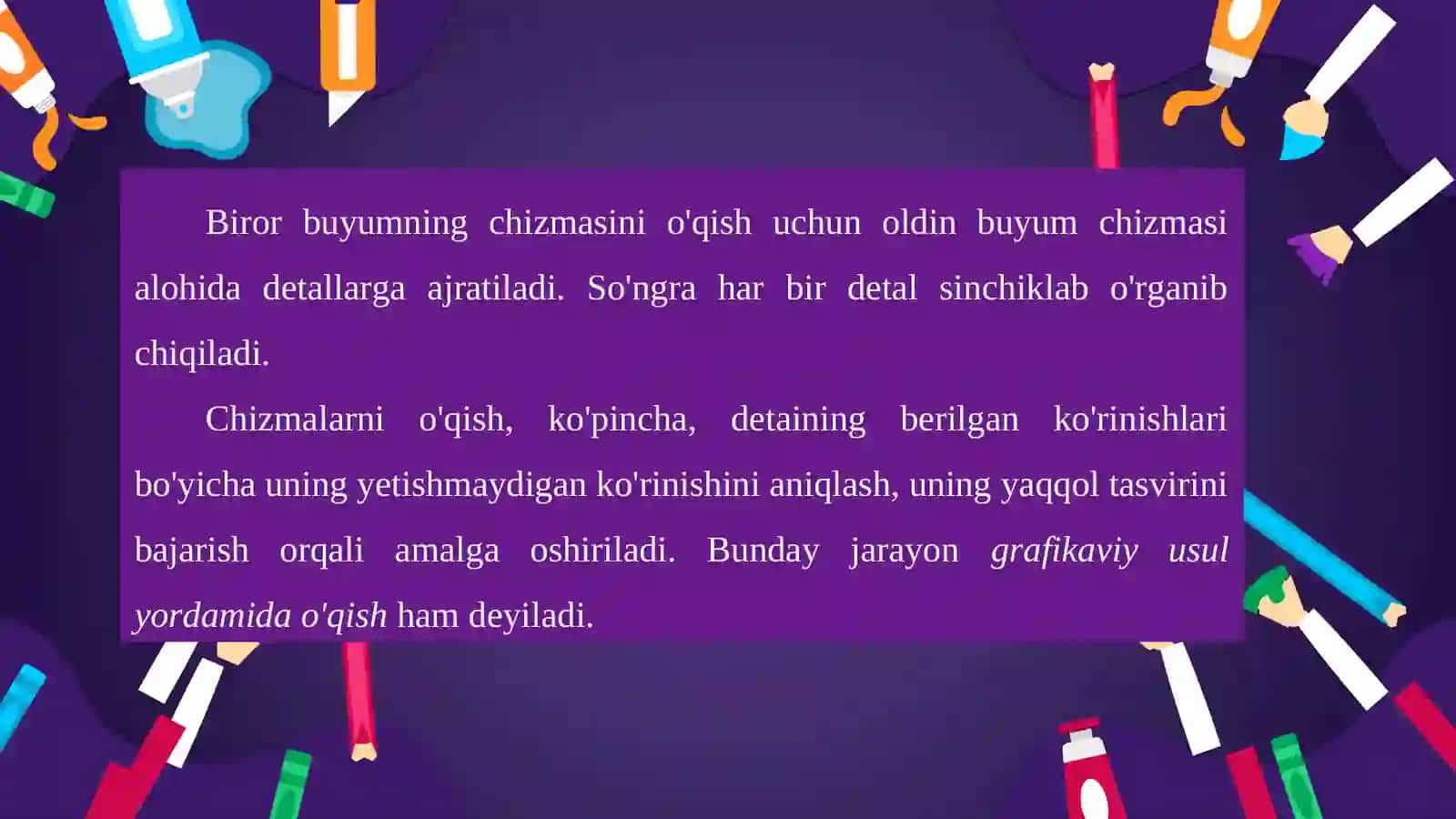 8-sinf chizmachilik darsligi 2