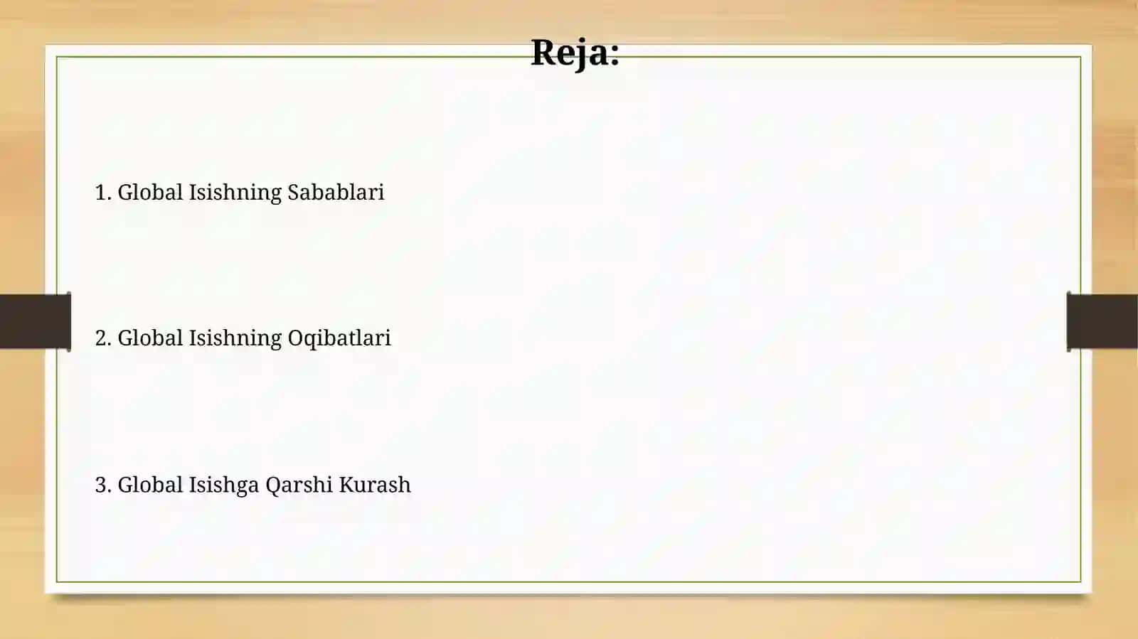 Global iqlim oʻzgarishining ta'siri 2