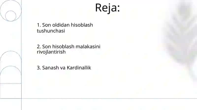 Bolalarda son va miqdor haqidagi tasavvurlarni shakllantirish 2