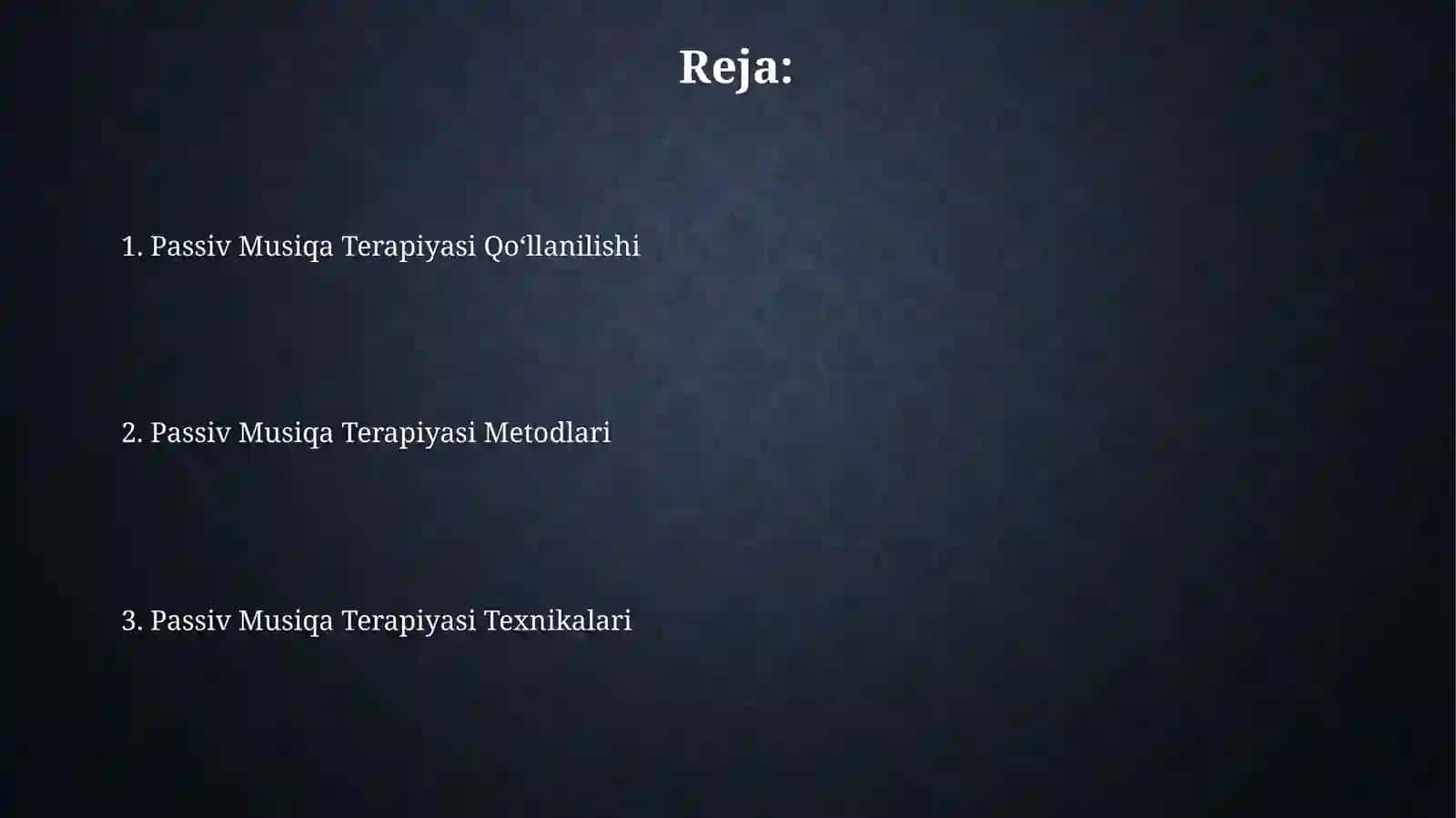 Passiv musiqa terapiya metodologiyasi va texnikasi 2