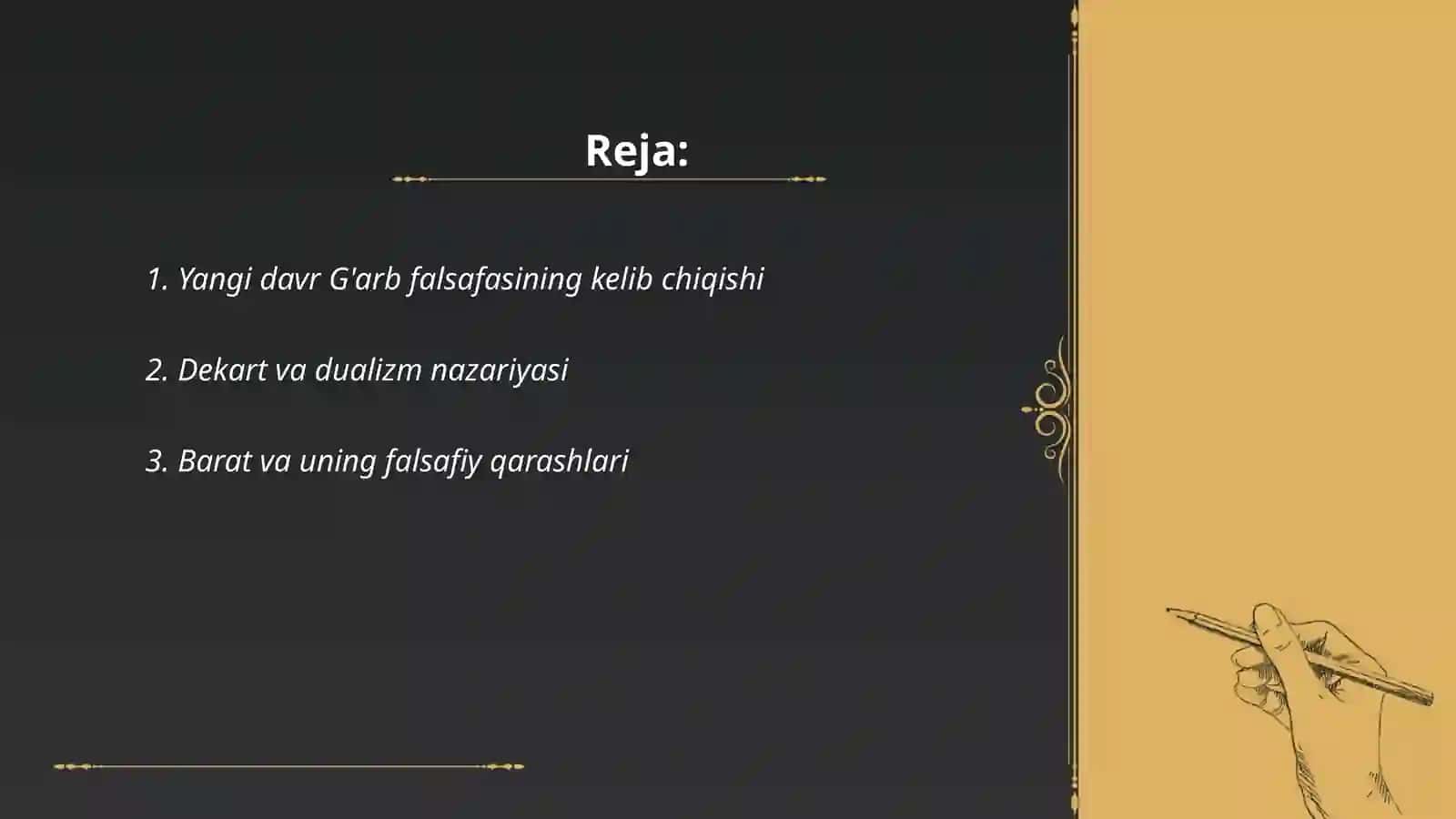 Yangi davr G'arb falsafasi 2