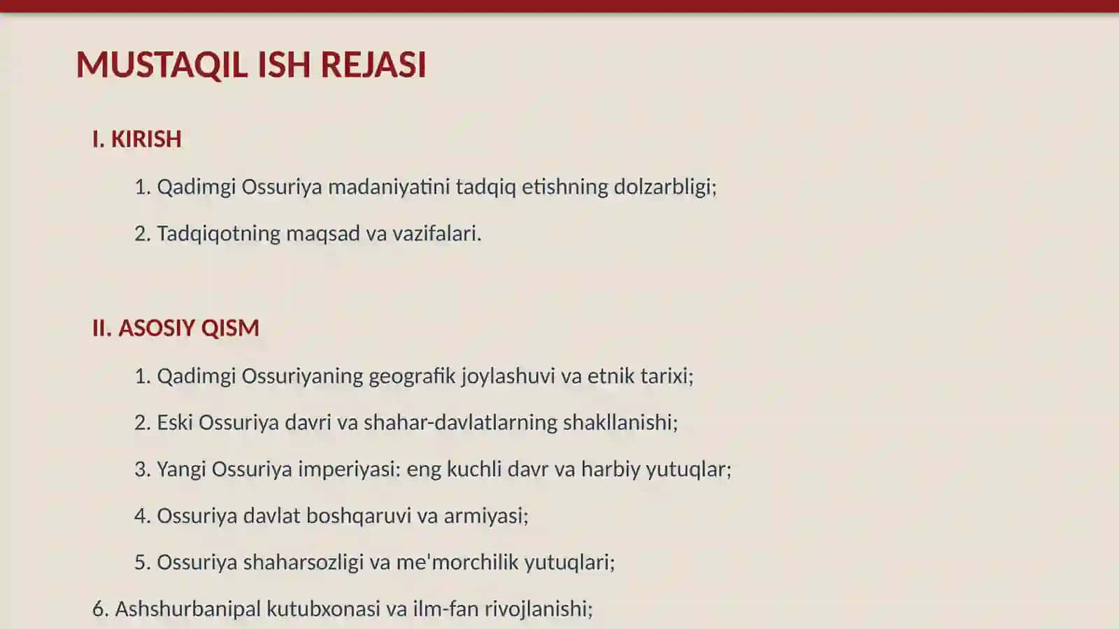 Qadimgi Ossuriya madaniyati 2