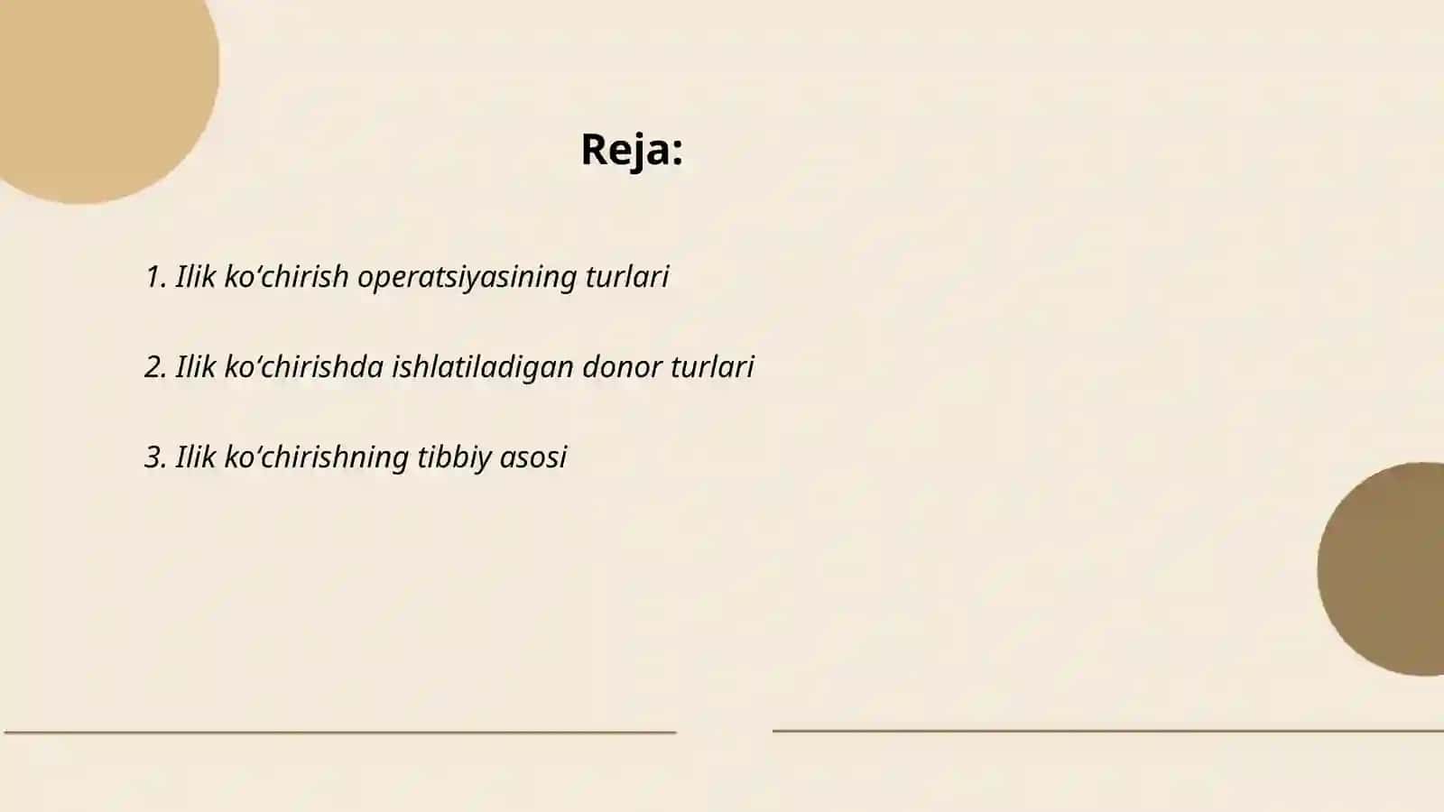 Ilik koʻchirish amaliyoti 2