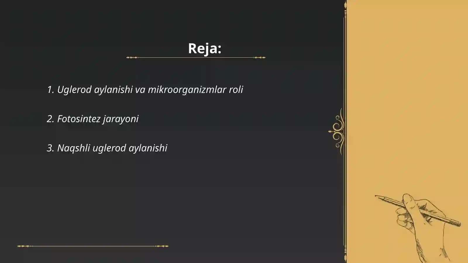Uglerod aylanishi va mikroorganizmlar roli 2