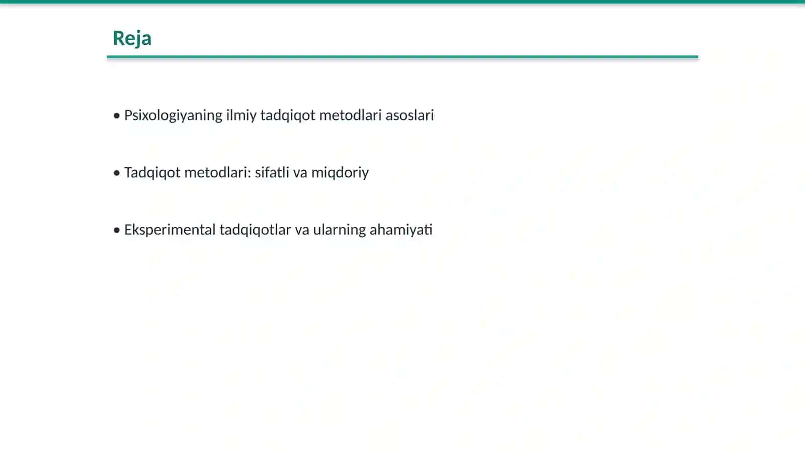 Psixologiyaning ilmiy tadqiqot metodlari va tarmoqlari 2