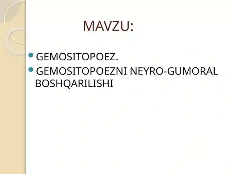 TTATFDAVOLASH ISHI-1 FAKULTETI 101-B GURUHTALABASIXAMROYEVA GULXAYONING GISTALOGIYAFANIDAN MUSTAQIL ISHI 2